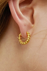 Felia Gold French Croissant Earrings