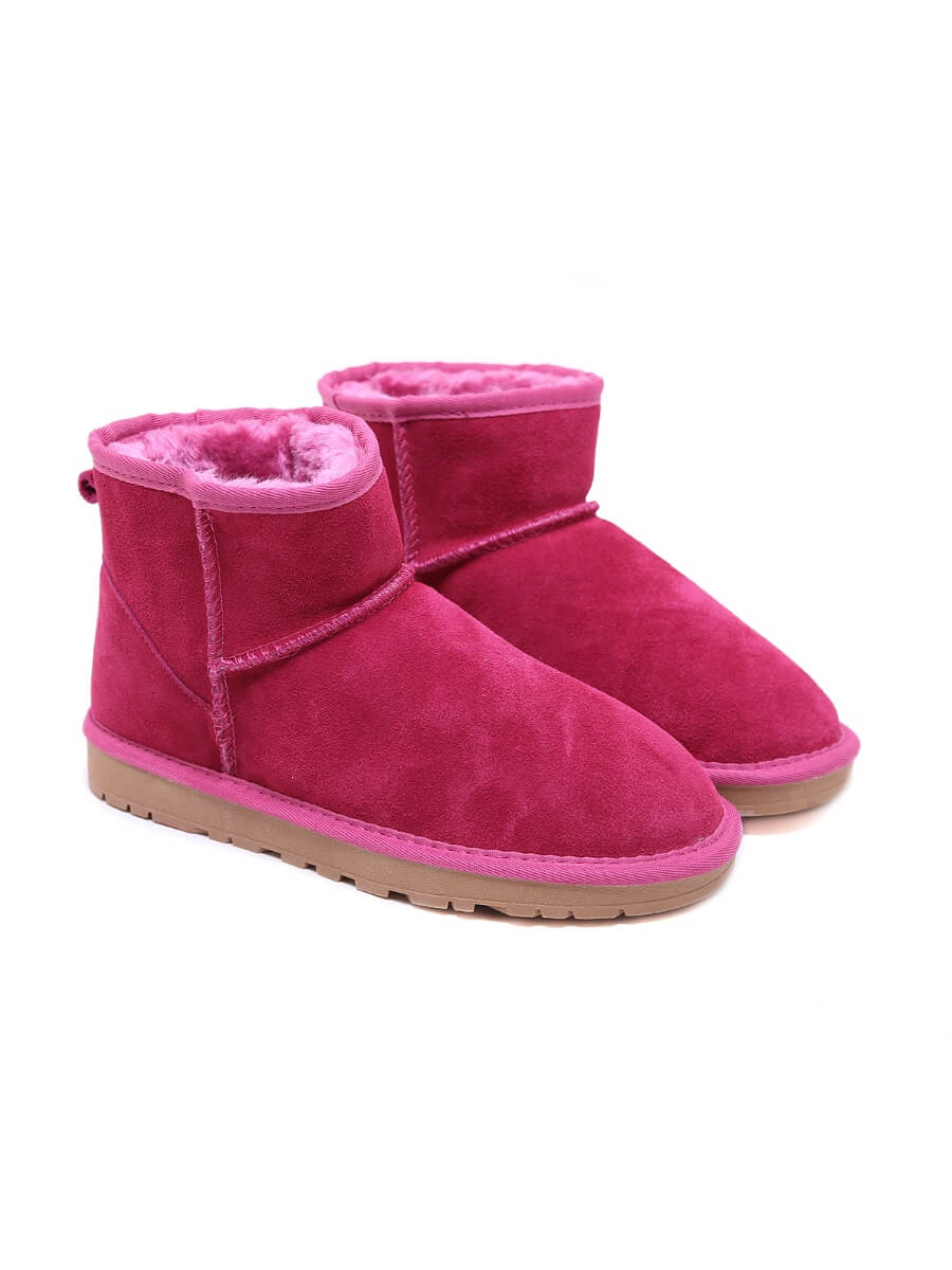 SMAIBULUN Ugg | Faux Fur-Lined Classic Ugg Short Boots