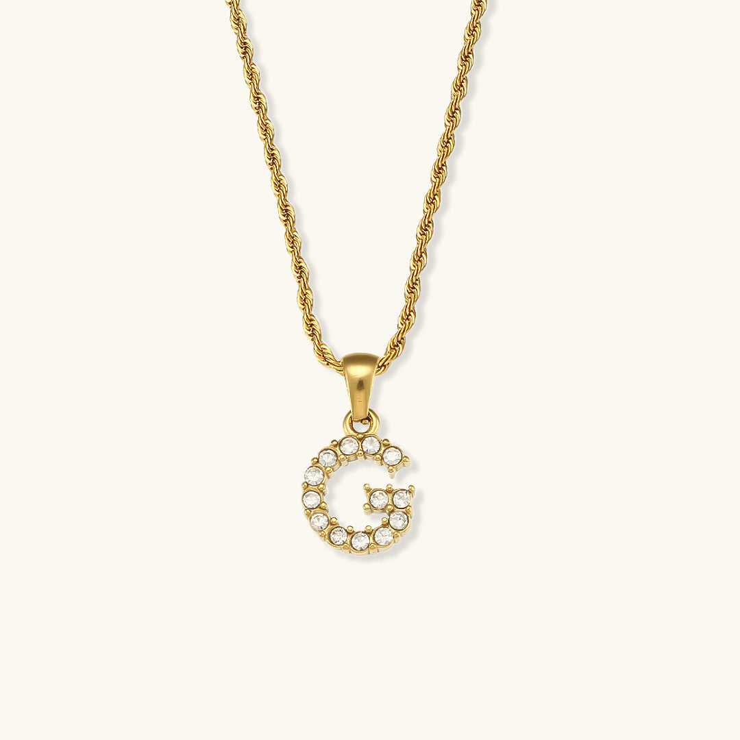 Celeste Initial Diamond Necklace