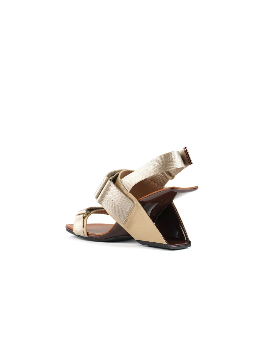 JadyRose | Wedge Heel Summer Slingback Sandal - Gold