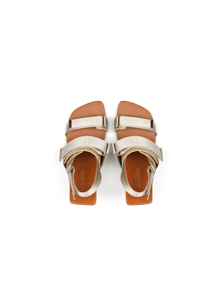 JadyRose | Wedge Heel Summer Slingback Sandal - Gold