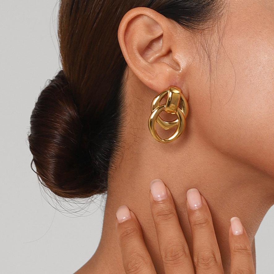 Gold Geometric Earrings