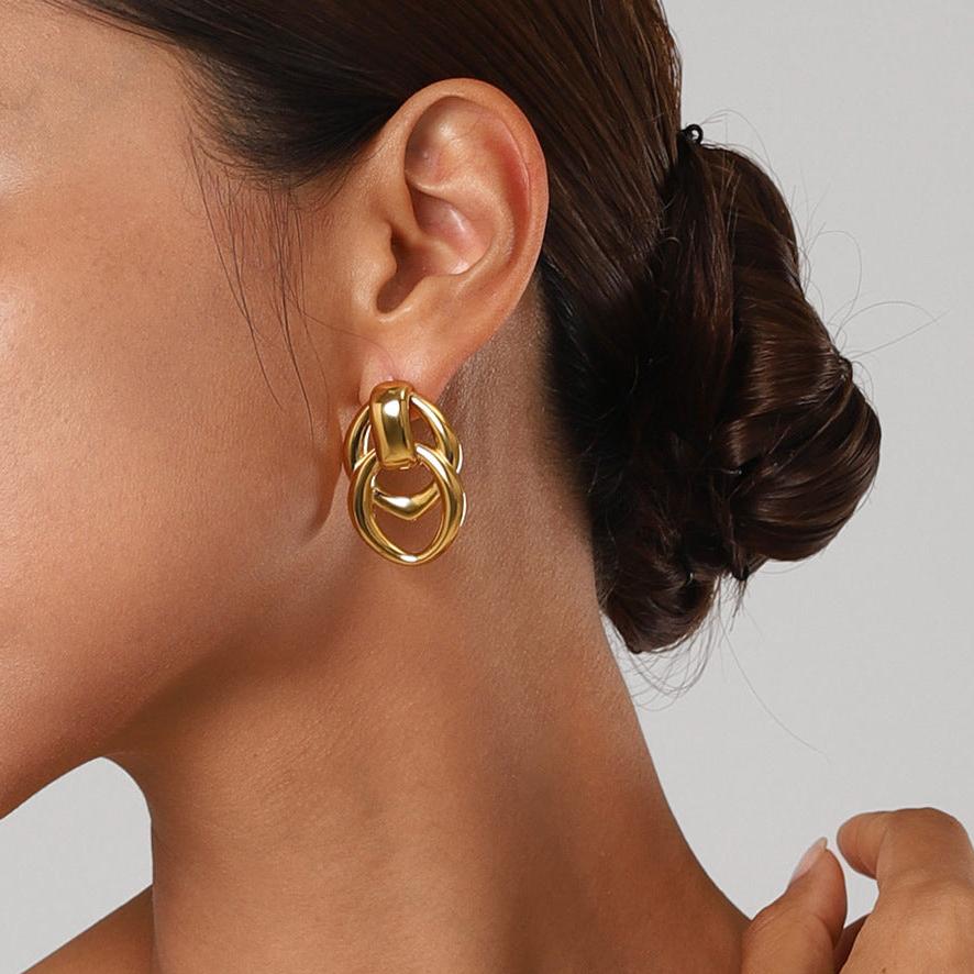 Gold Geometric Earrings