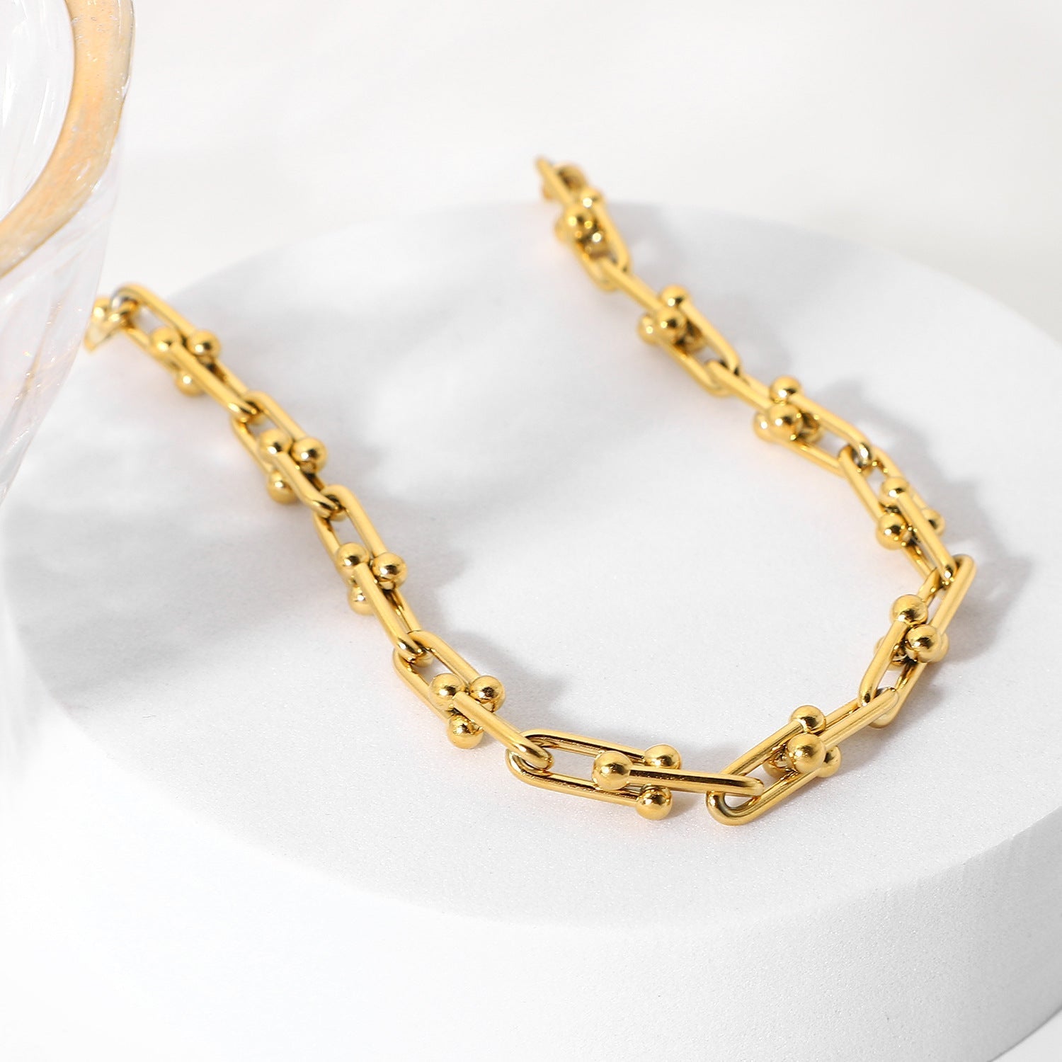 Golden Flow - Linked Chain Necklace