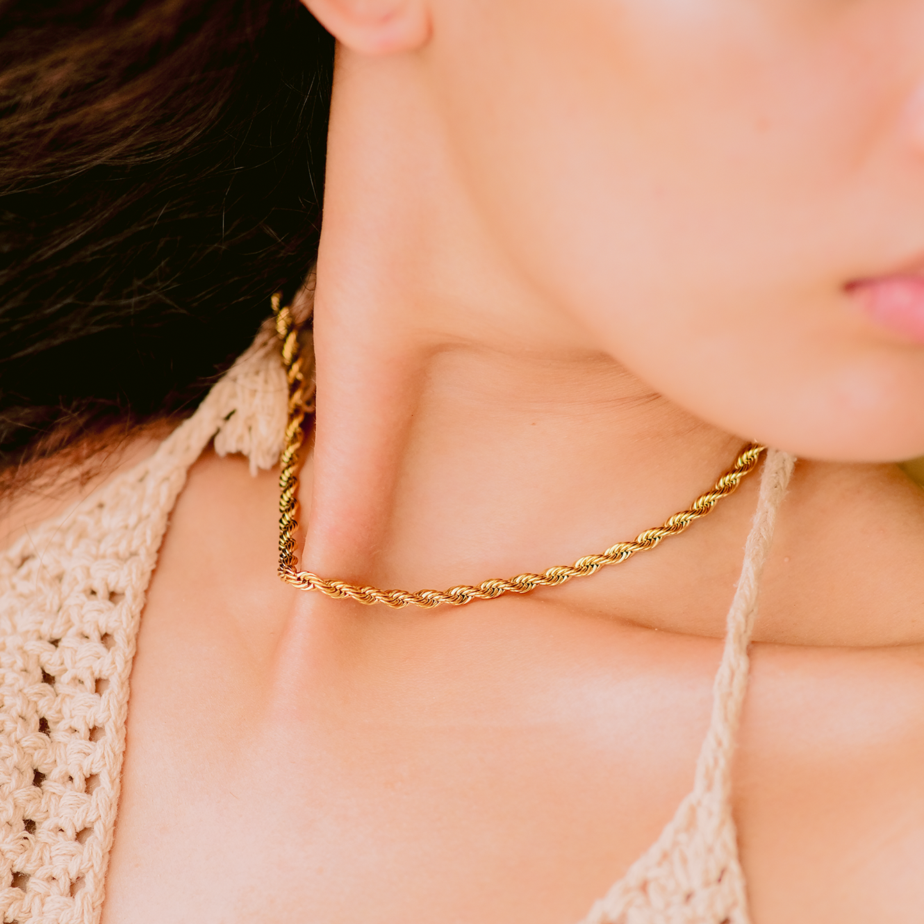 Golden Twist - Rope Chain Necklace