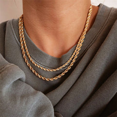 Golden Twist - Rope Chain Necklace