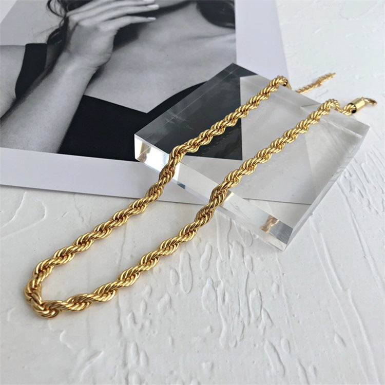 Golden Twist - Rope Chain Necklace