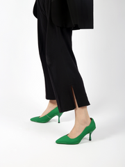 JADYROSE | CASPERE GREEN LEATHER STILETTOS