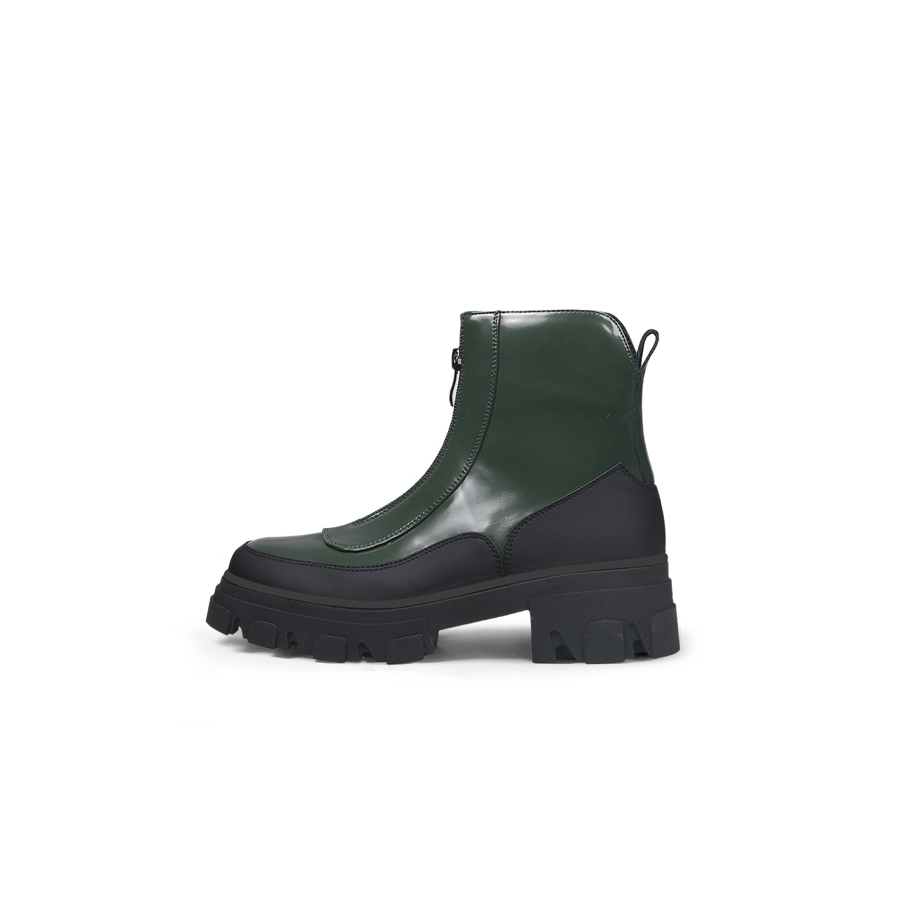 JADY ROSE | DUCK GREEN LEATHER CHELSEA BOOT