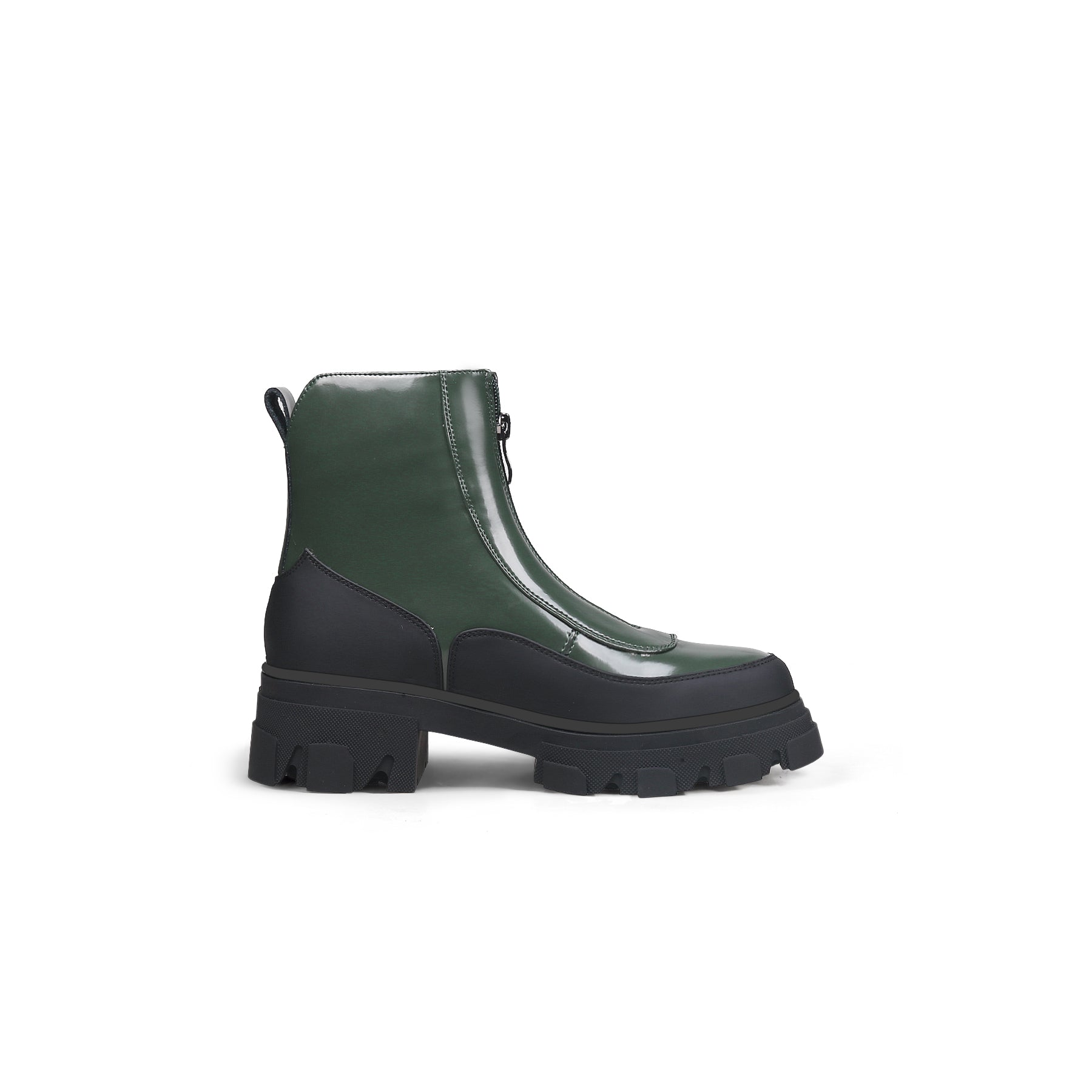 JADY ROSE | DUCK GREEN LEATHER CHELSEA BOOT