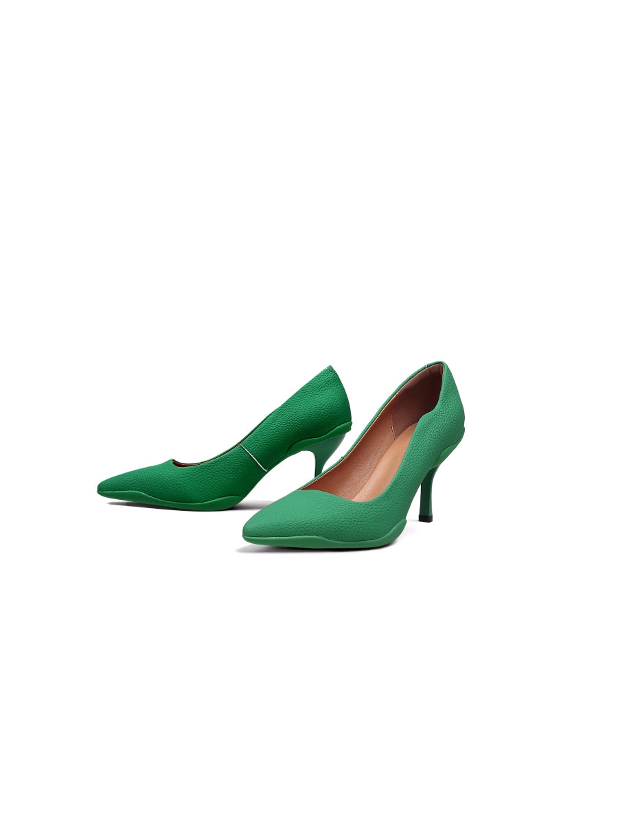 JADYROSE | CASPERE GREEN LEATHER STILETTOS