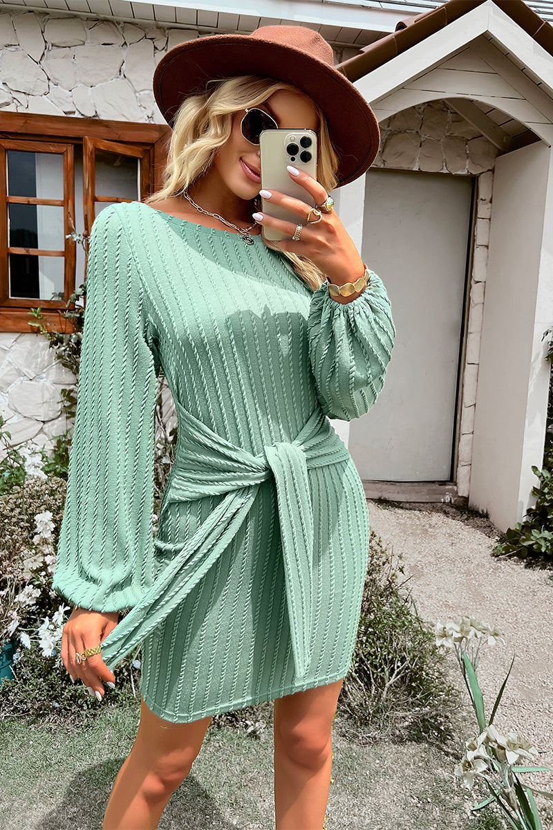 MAY KNIT DRESS - GREEN