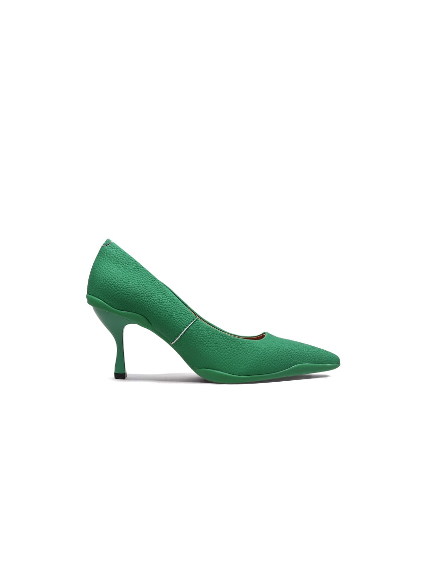 JADYROSE | CASPERE GREEN LEATHER STILETTOS