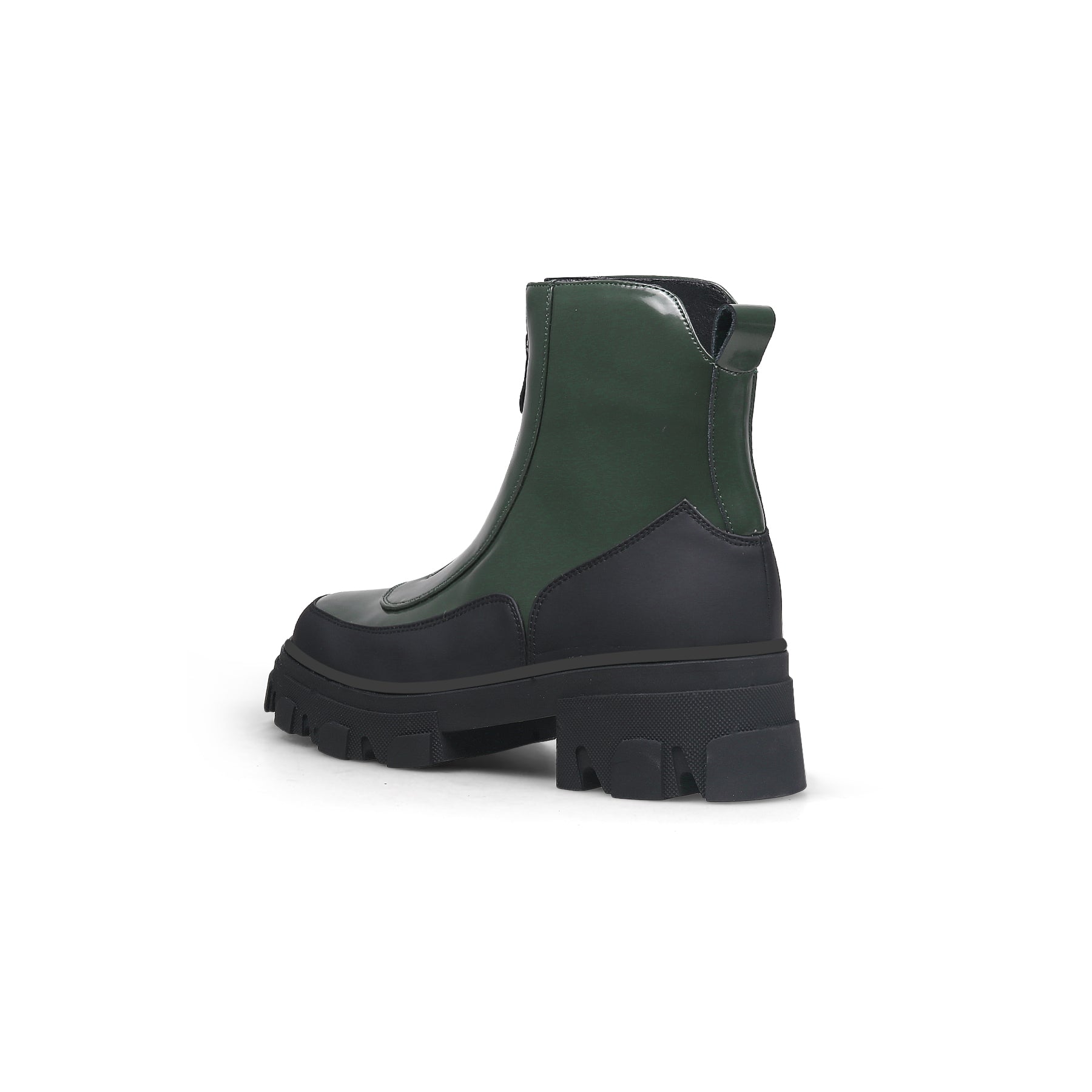 JADY ROSE | DUCK GREEN LEATHER CHELSEA BOOT