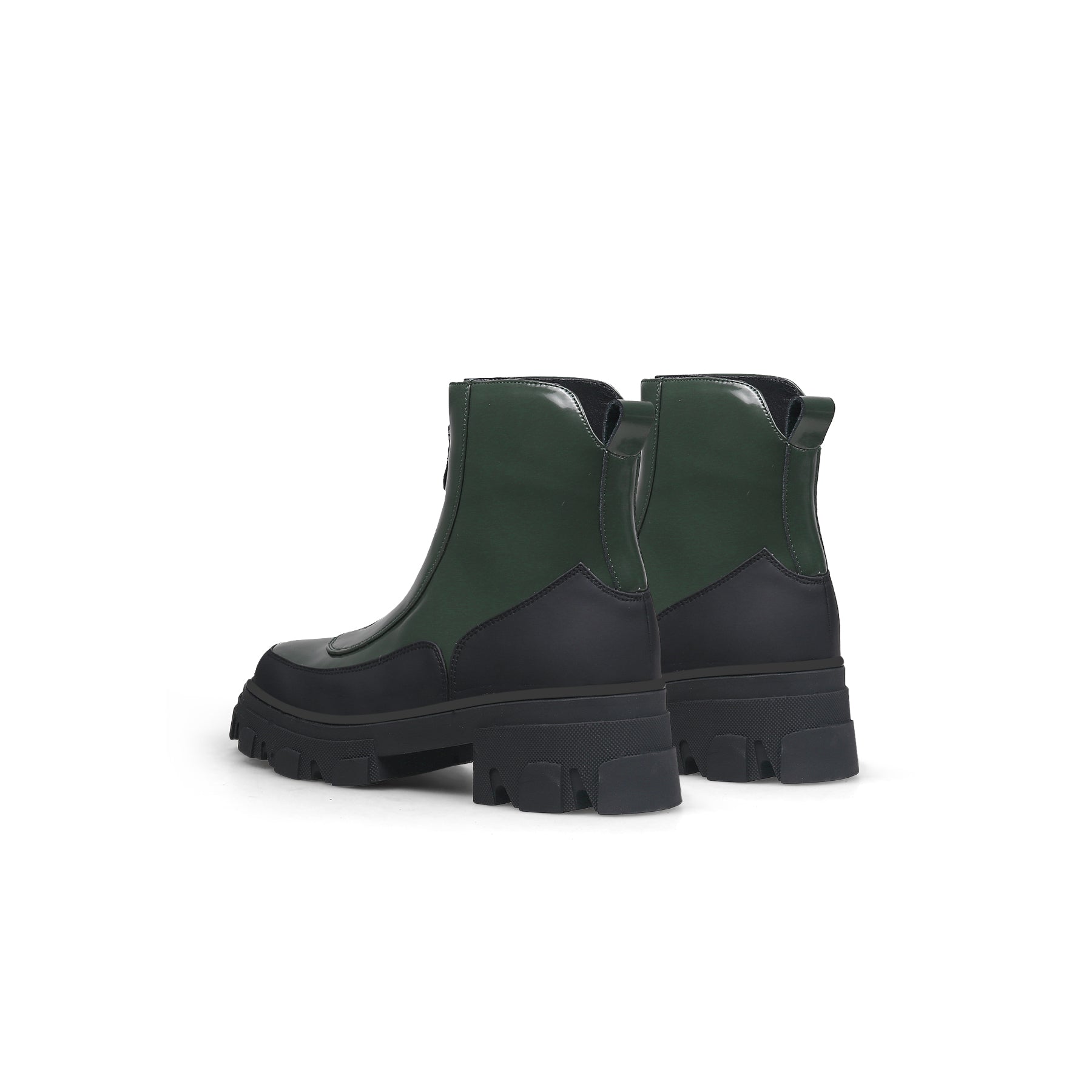 JADY ROSE | DUCK GREEN LEATHER CHELSEA BOOT