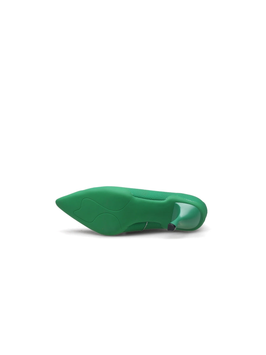 JADYROSE | CASPERE GREEN LEATHER STILETTOS