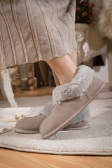 SMAIBULUN Ugg | WOOL LINED SUEDE TASMAN SLIPPER LOAFER - GREY