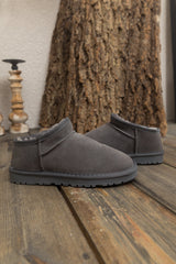 SMAIBULUN Ugg | Faux-Fur-Lined Suede Tasman Ankle Boot - Grey