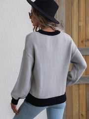 KASMERE KNIT SWEATER - GREY