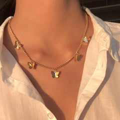 Elea Gold Butterfly Pendent