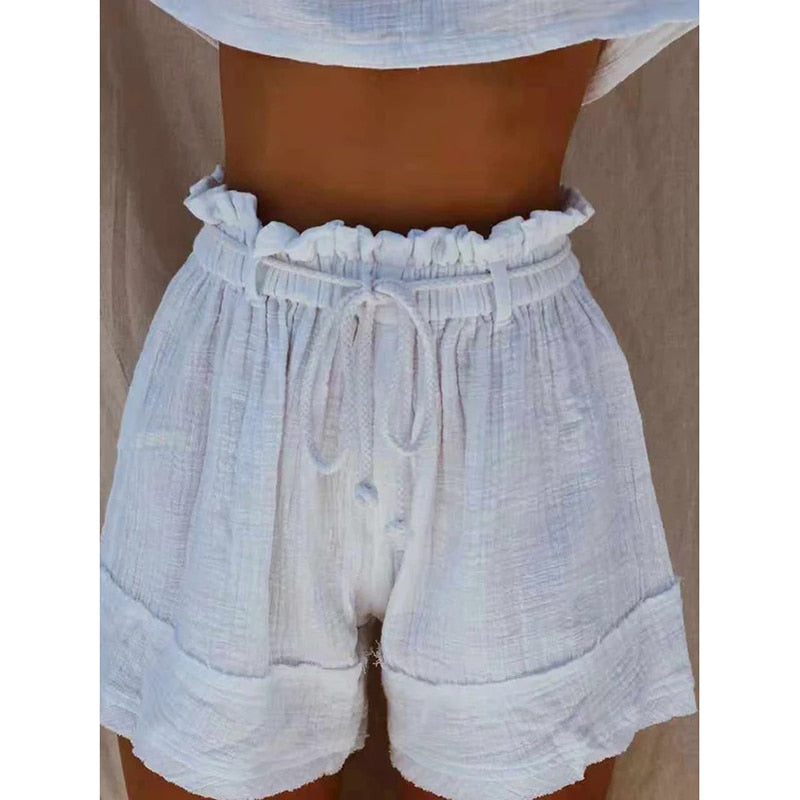 Wynnie Tie Waist Shorts