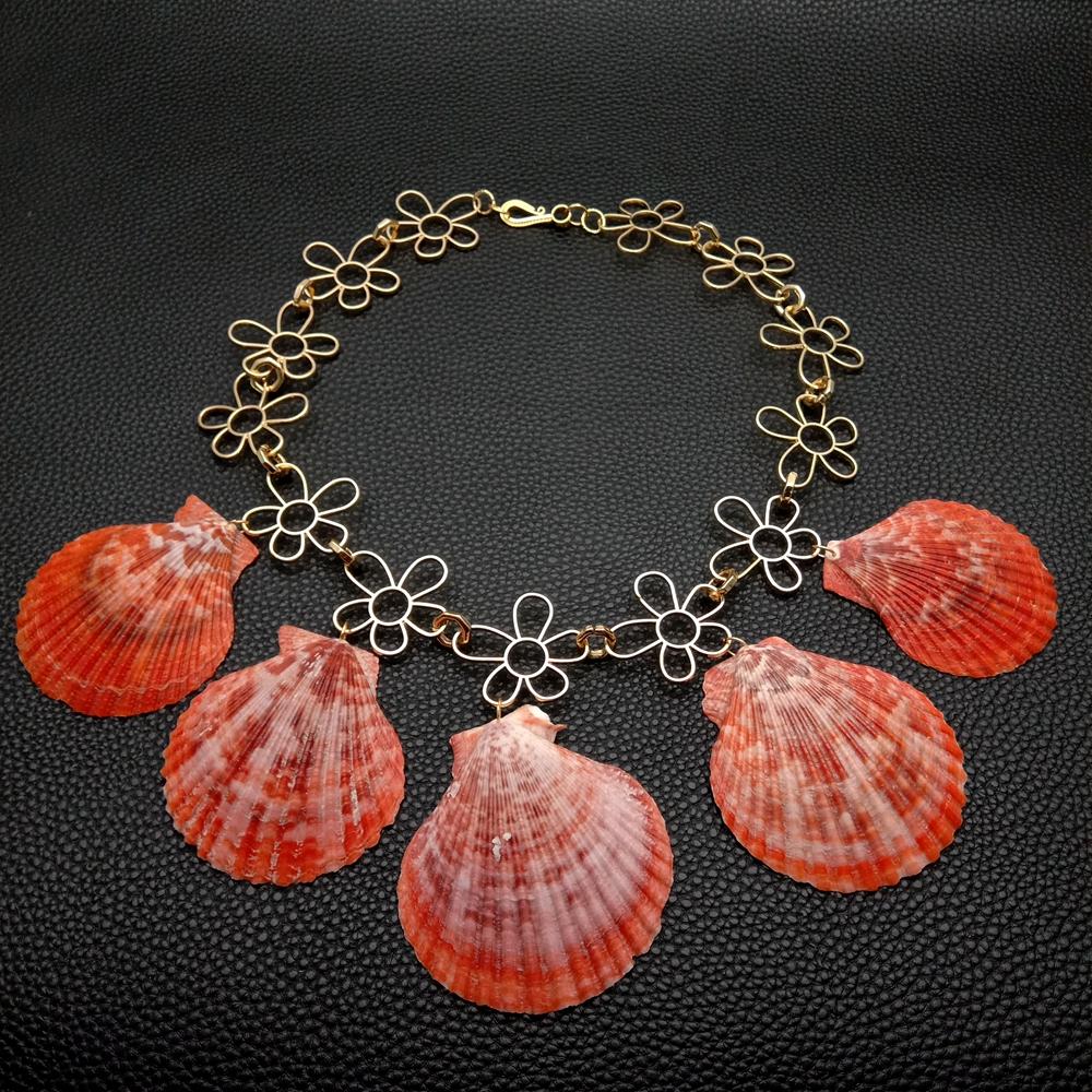 Red Seas Pendant Necklace