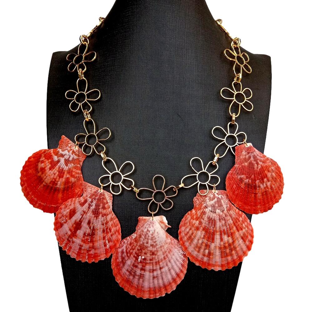 Red Seas Pendant Necklace