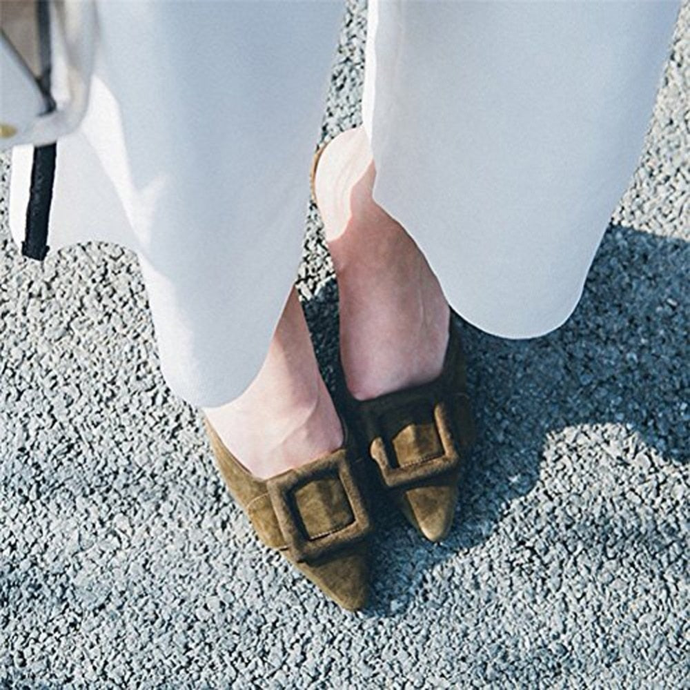 Lainey Buckle Mule