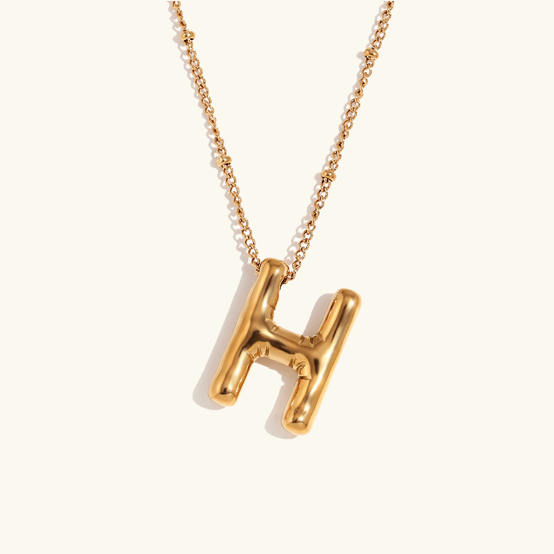 Airy Letter - Gold Initial Necklace