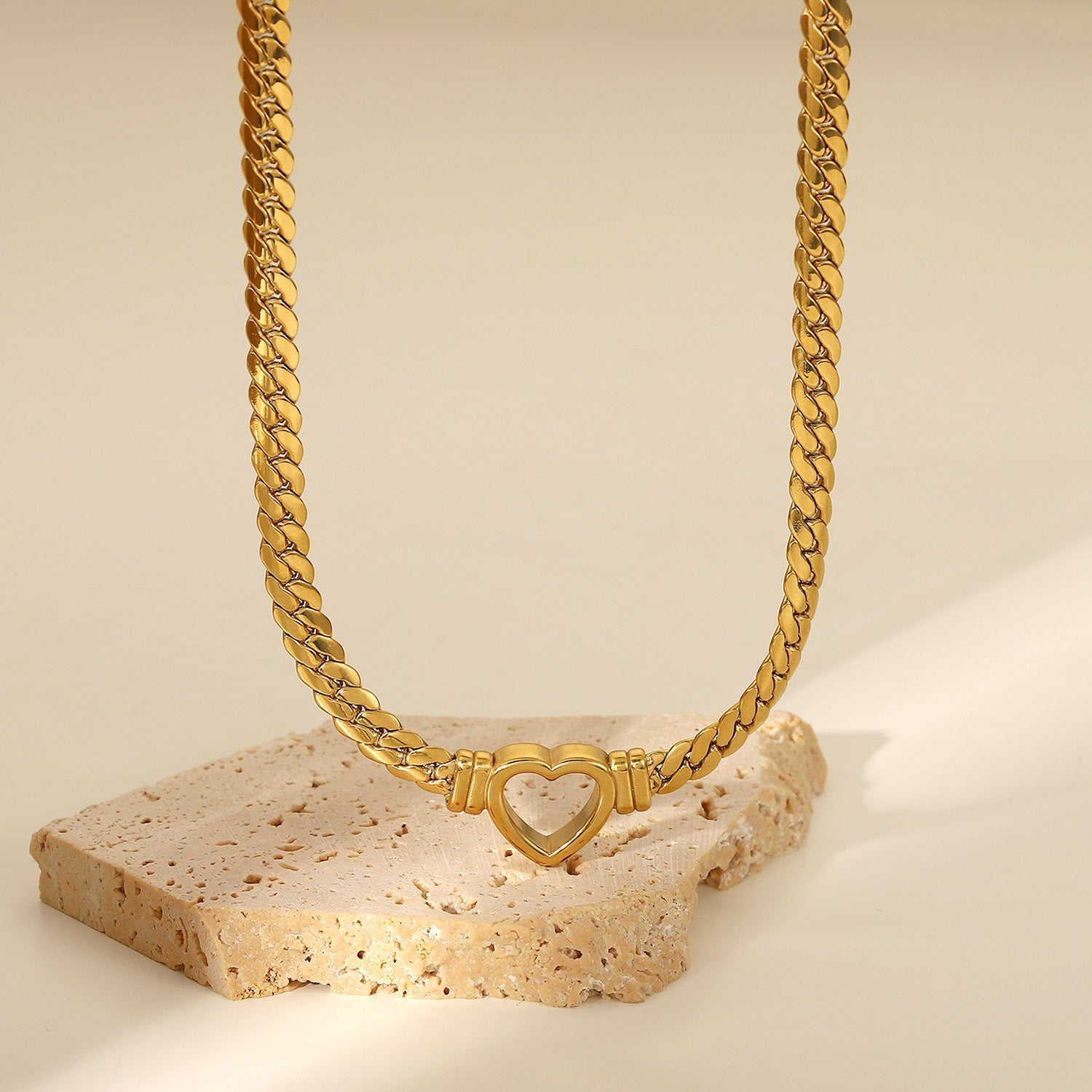 Heart Whisper - Gold Choker Necklace