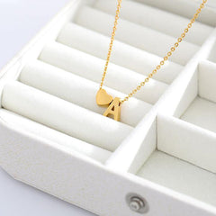 Heartfelt Initial - Gold Letter Necklace