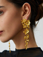 Flower Tassel Earrings