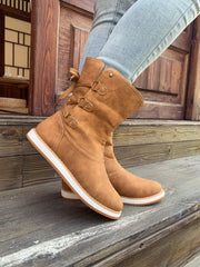 En Bloom | Chestnut Cristiana Ankle Shearling Boot