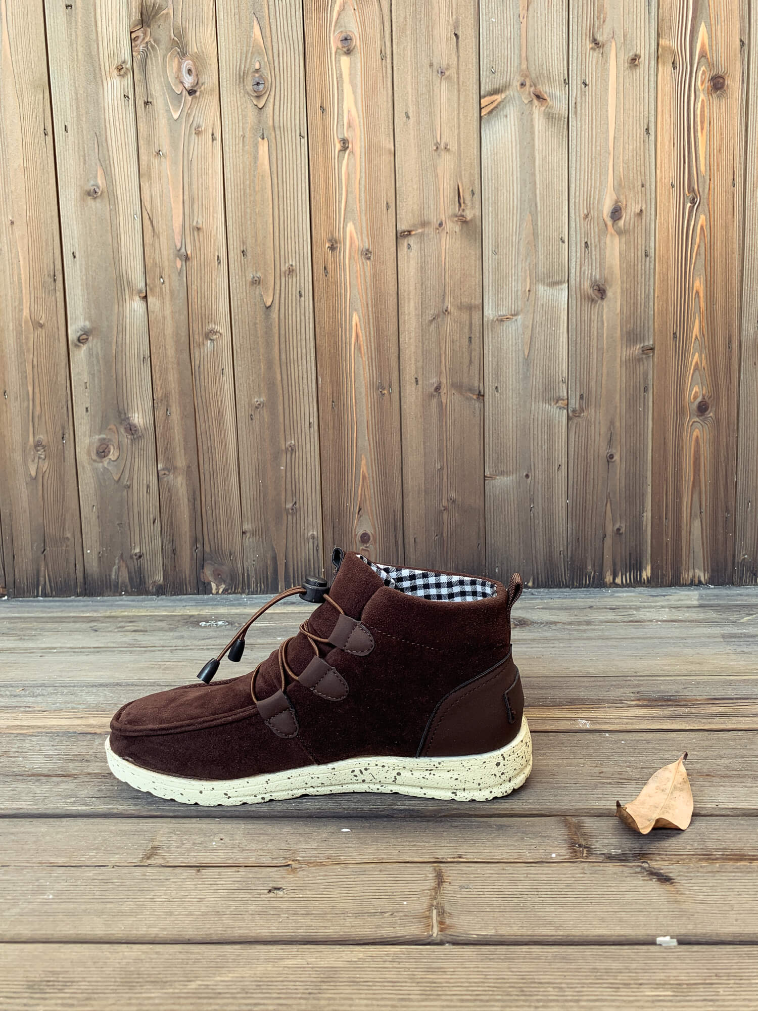 En Bloom | NIRVANA Bungee Lace-Up Sneaker Boot - Coffee