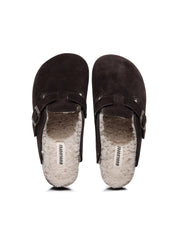 Maibulun | Buckle Suede Fleece Insole Clogs