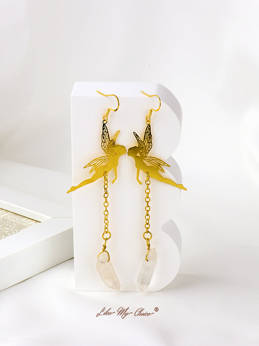 Little Fairy Natural Quartz Earrings