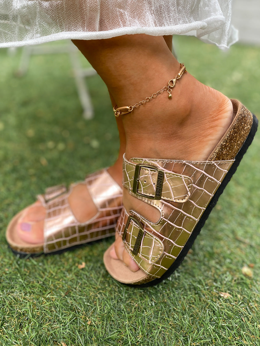 Croc Double-Buckle-up Sandals - Maibulun