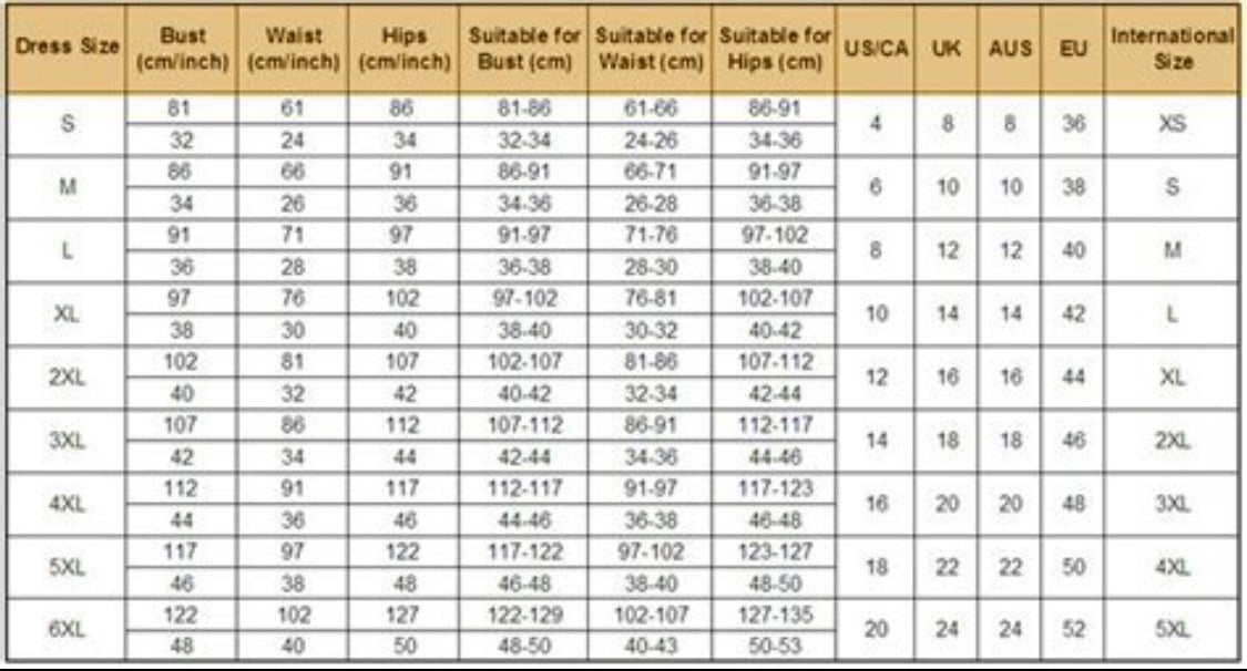 Size & Conversion Charts ~ Clothing & Shoes