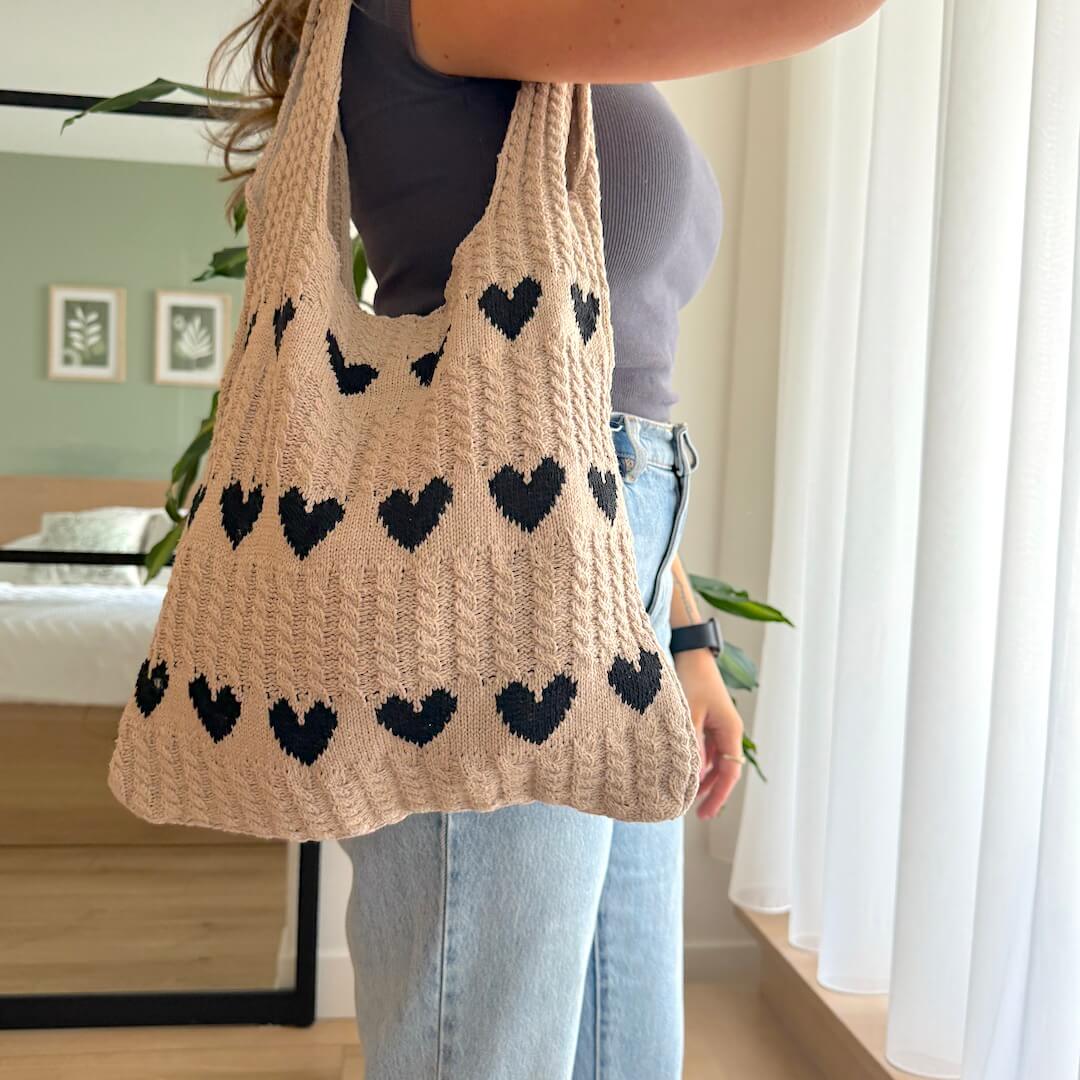 Lover's Beach Crochet Tote Bag