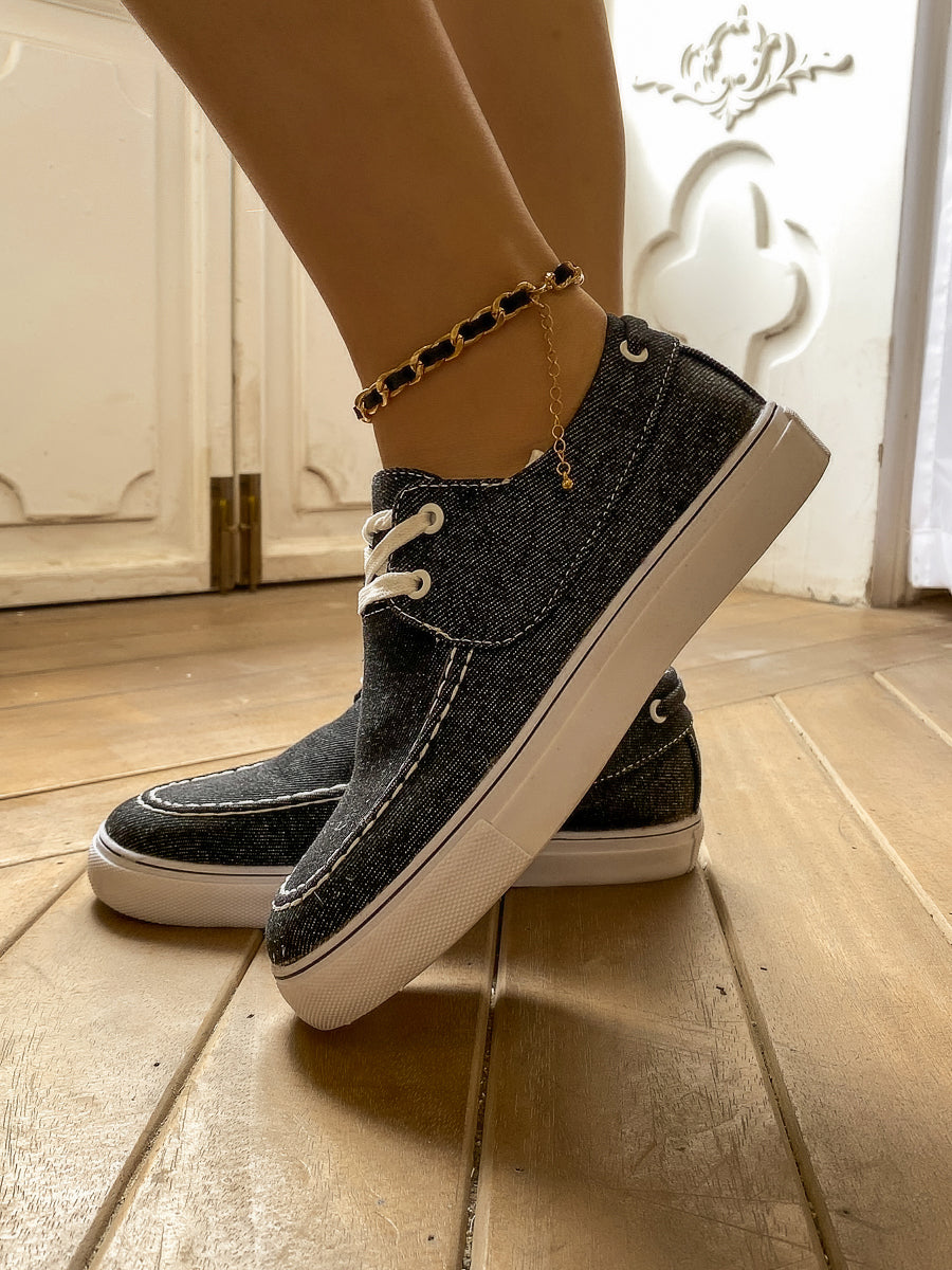 Denim Range Sneakers Boat Shoes | En Bloom