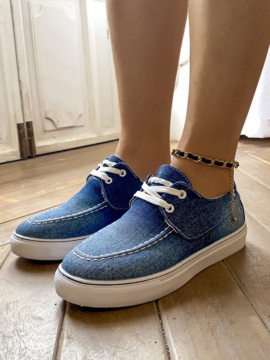 Denim Range Sneakers Boat Shoes | En Bloom