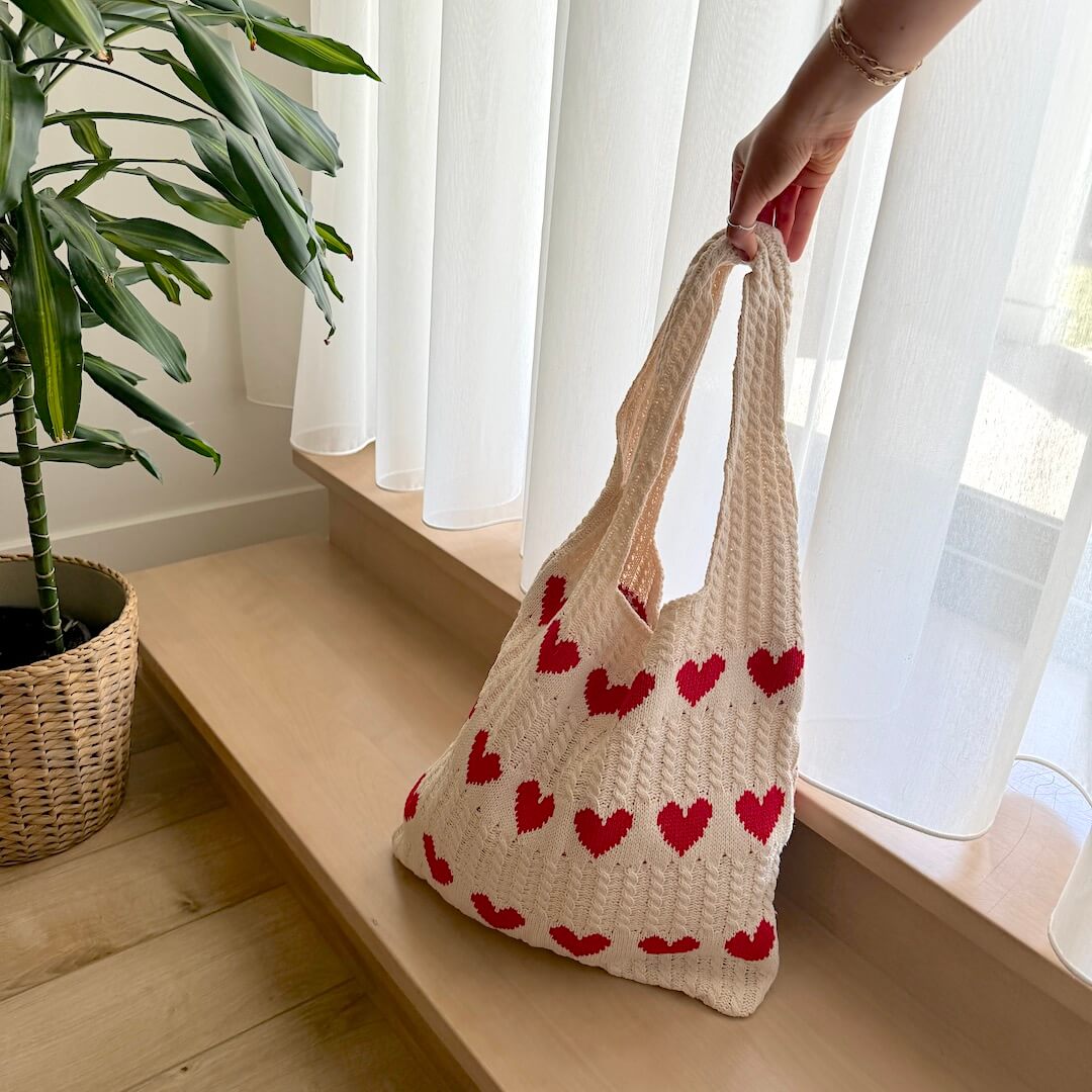 Lover's Beach Crochet Tote Bag