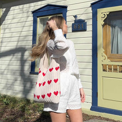 Lover's Beach Crochet Tote Bag