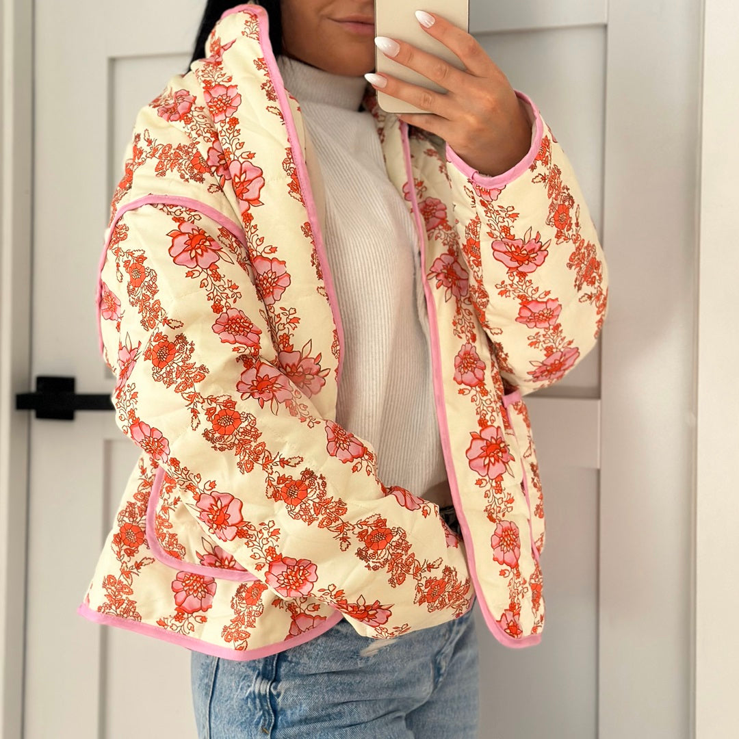 Sarah Floral Quilted Jacket