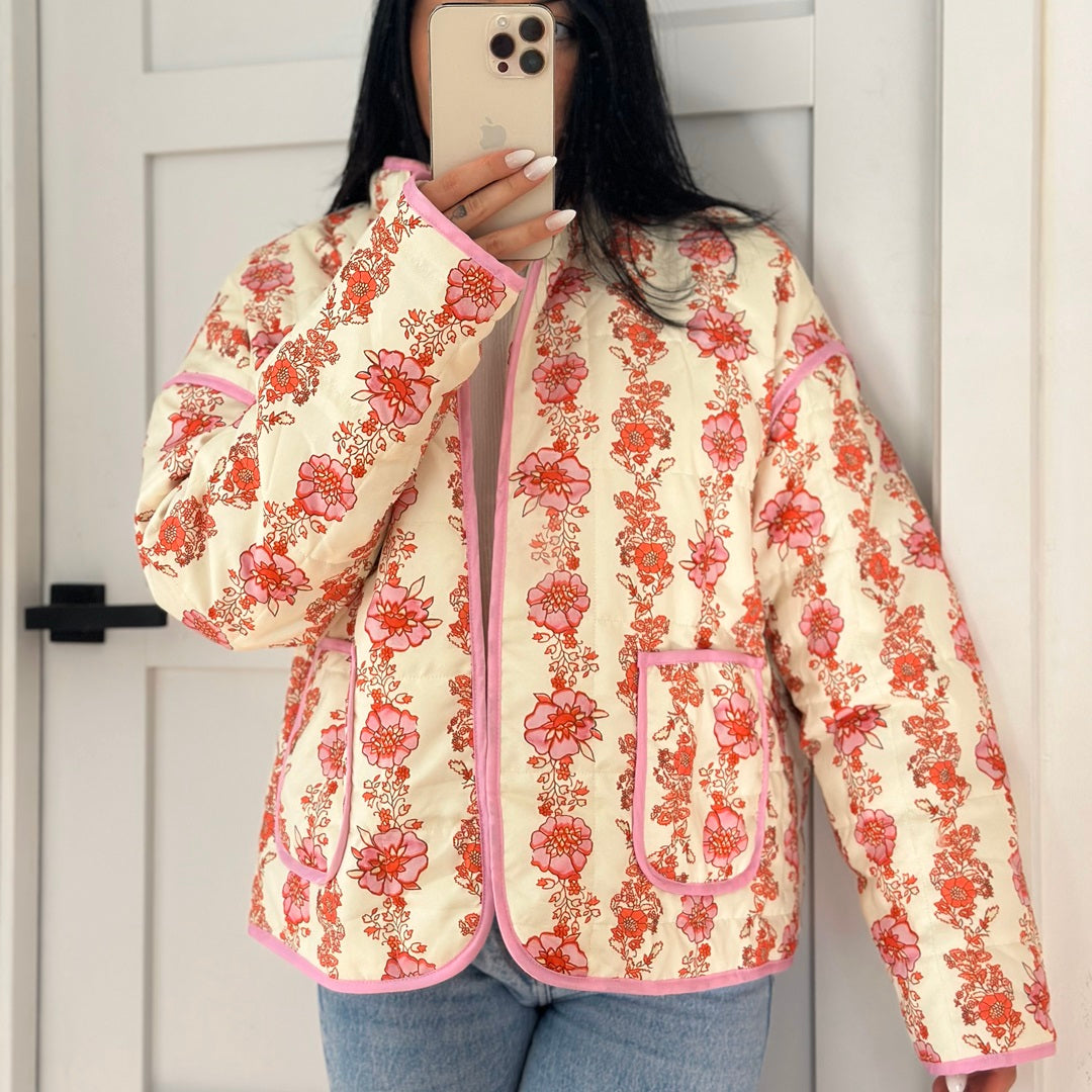 Sarah Floral Quilted Jacket