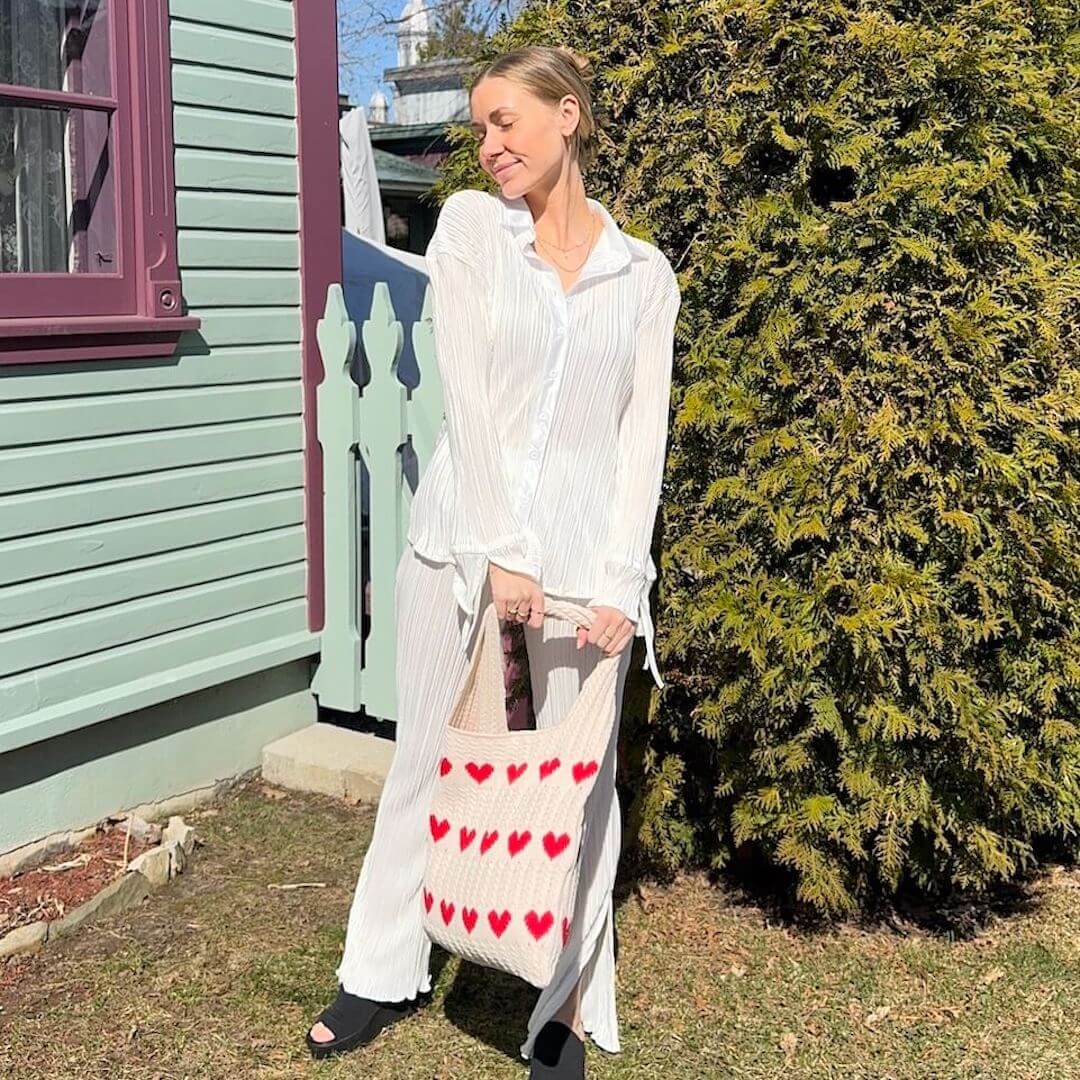 Lover's Beach Crochet Tote Bag