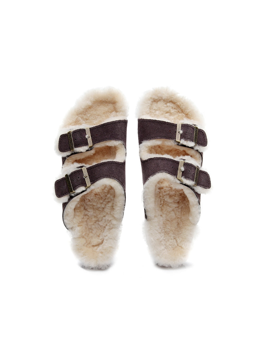 Maibulun | Dual-Strap Wool-Lined Suede Sandal