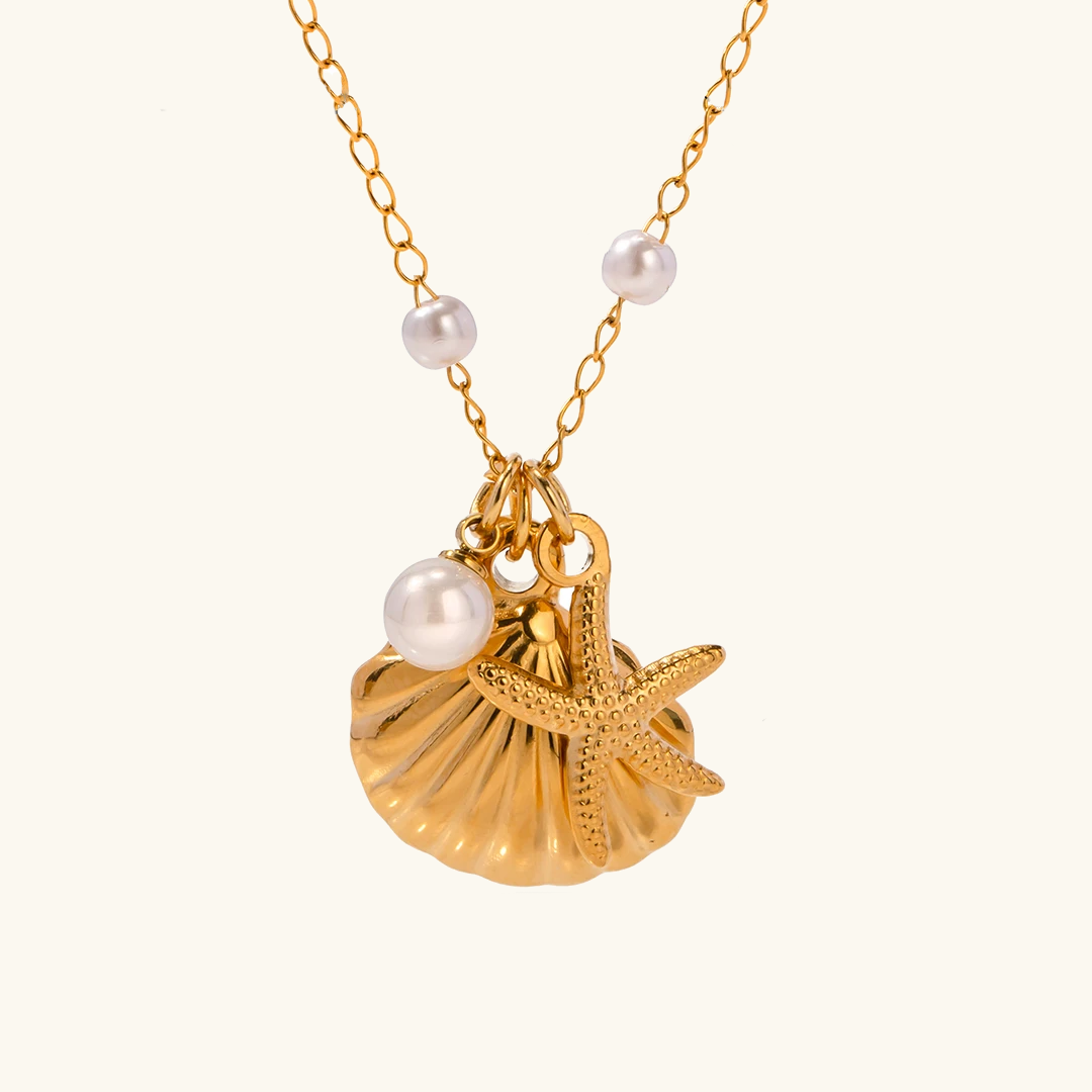 Isla Pearl Charm Necklace