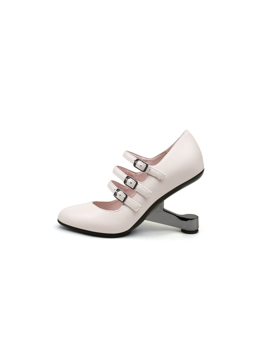 JADYROSE | TRIX IVORY HEEL MARY JANE