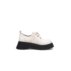 JADYROSE | PLATFORM LEATHER OXFORD IVORY